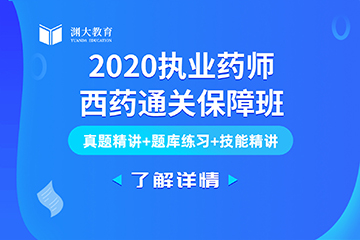 北京2020年执业药师西药通关班